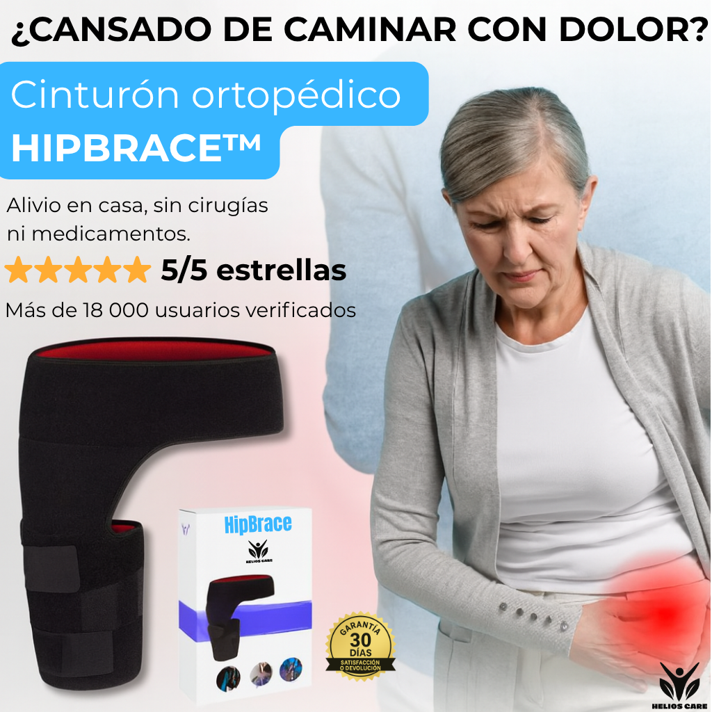 Cinturón Ortopédico HipBrace™ – Alivia el dolor lumbar al instante